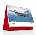 2014 金屬銀箔封面戰機寫真桌曆